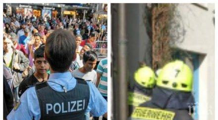 ужас германия продължават палежите центрове мигранти