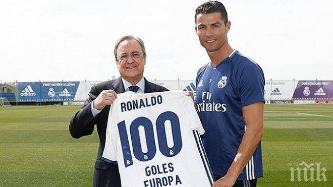 Кристиано Роналдо: Благодаря на Реал (Мадрид) да брилянтната си кариера