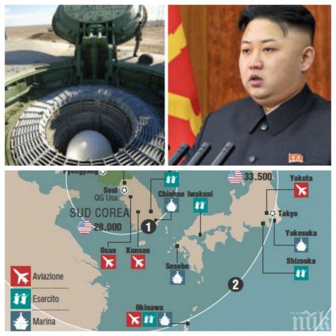 Става напечено: САЩ са информирали Великобритания за готовността си да ударят Северна Корея