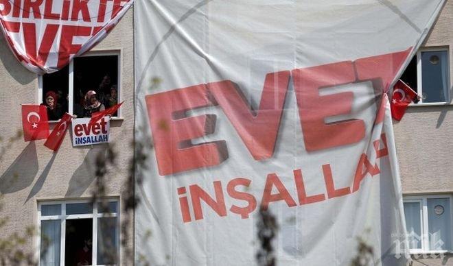 ИЗВЪНРЕДНО! Първи резултати от референдума в Турция