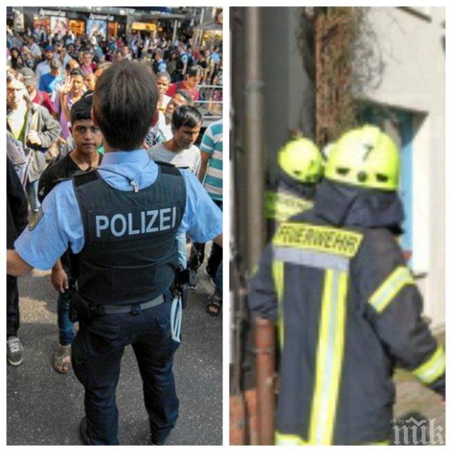 Ужас! В Германия продължават палежите на Центрове за мигранти