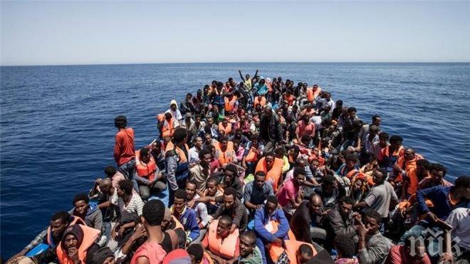 Италианската брегова охрана е провела 33 акции за спасяване на нелегални мигранти за последното денонощие