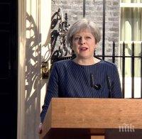 ИЗВЪНРЕДНО В ПИК: Тереза Мей обяви парламентарни избори във Великобритания на 8 юни (ВИДЕО)