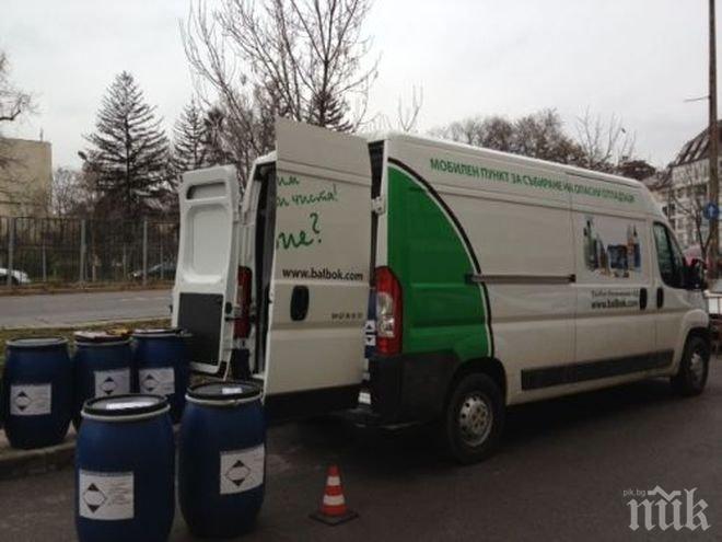 Стартира тридневна кампания за събиране на опасни отпадъци от домакинствата в София