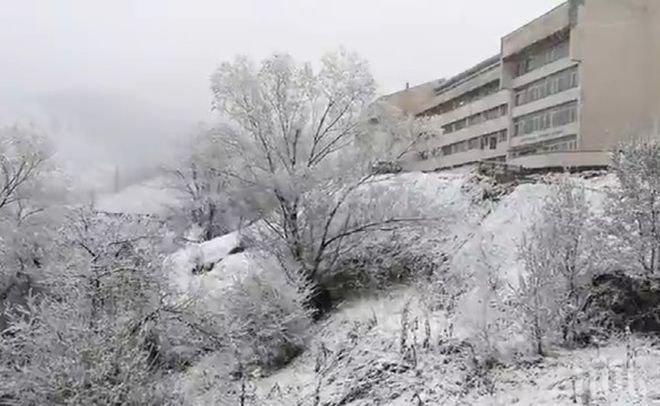 Смолян и Чепеларе побеляха (СНИМКА)