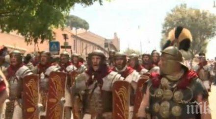 рим празнува 770 годишнина основаването парад