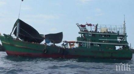 драма ферибот 140 души борда вряза пристан канарските острови