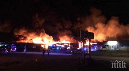 пожарни хвърчат университета щата мериленд огън обхвана цял етаж видео