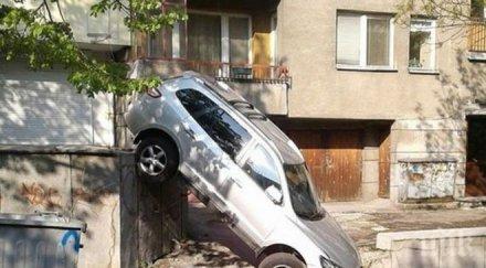 голям сакатлък джип полетя паркинг софия падна съседите