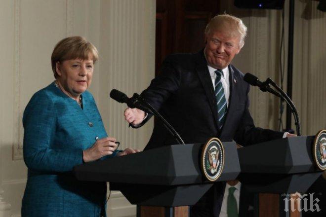 Тръмп почувствал невероятна химия с Меркел