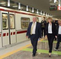 Фандъкова проверява как върви изграждането на третия лъч на метрото