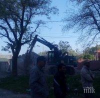 Бутат незаконни къщи в циганско гето в Пловдив
