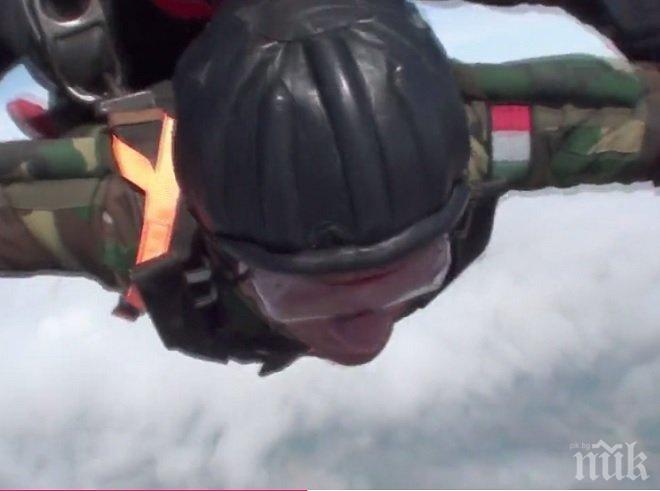 Герой! 96-годишен италианец скочи с парашут (ВИДЕО)