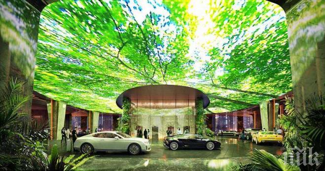В Дубай мислят нови и нови идеи, за да привлекат туристи! Най-хитов проект е тропическа гора по средата на хотел! Снимки!
