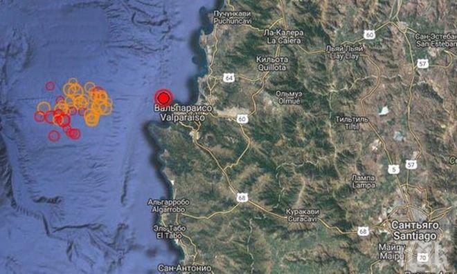 Вижте страшното земетресение в Чили с магнитуд 7,1 по Рихтер (ВИДЕО)