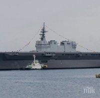 Японски разрушител ще поеме охраната на американски военни кораби