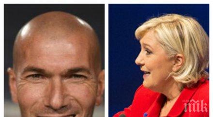 зинедин зидан призова гласувайте льо пен