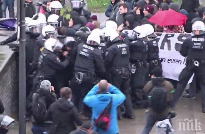 НАПРЕЖЕНИЕ В ПАРИЖ! Двама полицаи ранени при сблъсъци с протестиращи 