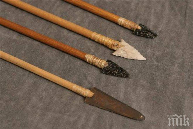 Уникална находка! В Африка откриха каменни върхове на стрели и копия на 77 000 години