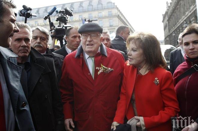 Бурна защита! Бащата на Марин Льо Пен подкрепи национализма