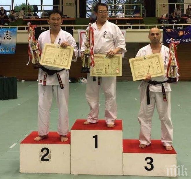 Сребърен и бронзов медал за България на първенството по карате киокушин за ветерани в Япония