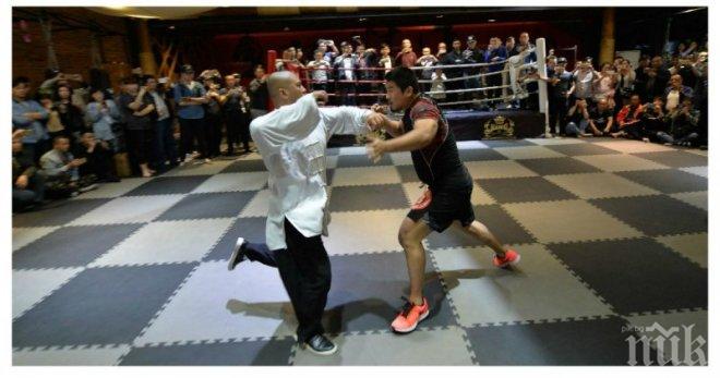 УНИКАЛНО! Вижте кой победи в схватката между ММА боец и майстор по китайско бойно изкуство Тай Чи (ВИДЕО 18+)
