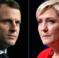 Във Франция ще се проведе решителната битка между Макрон и Льо Пен