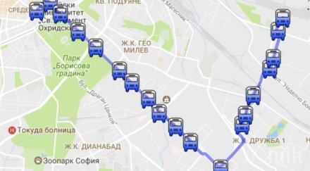 столичната автобусна линия №84 разделя две