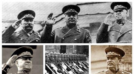 пик вижте първия парад победата юни 1945 жуков приема бял кон командващ друг велик маршал рокосовски сталин мистерията остава ден днешен историческо в