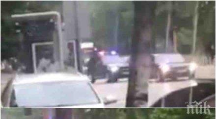 ексклузивно пик смут центъра софия заради държавен кортеж мощни бмв задръстиха ключов булевард видео