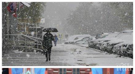 извънредно сняг парада победата москва червеният площад побеля видео