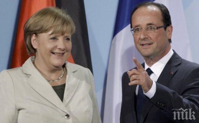 Франсоа Оланд пристигна за последен път в Берлин като президент на Франция