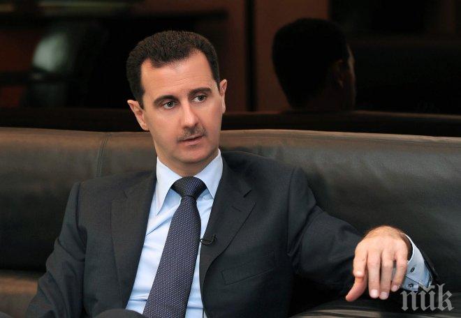Президентът на Сирия определи преговорите в Женева за нормализиране на ситуацията в страната му като безрезултатни