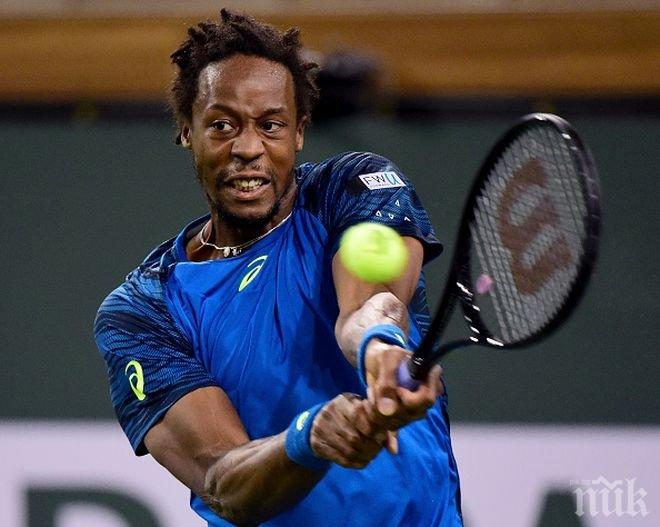 Гаел Монфис падна още на старта в Мадрид