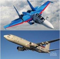 ВЪЗДУШЕН ЕКШЪН! САЩ вдигнаха разузнавателен самолет на 9 май над Черно море, руски Су-30 го прихвана и му махна с крила, а после…