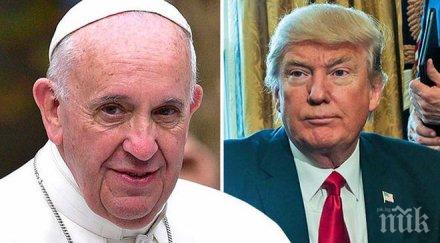 папата срещата тръмп кажа мисля изслушам уважение
