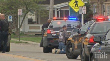 извънредно стрелба дом възрастни хора сащ ранен полицай видео