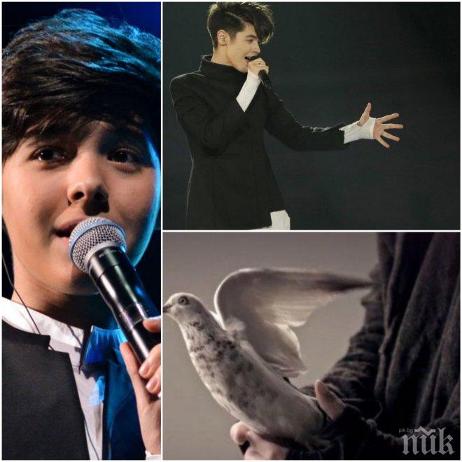 СУЕВЕРИЕ! Скрито послание в крачето на гълъб носи късмет на Кристиан на „Евровизия”