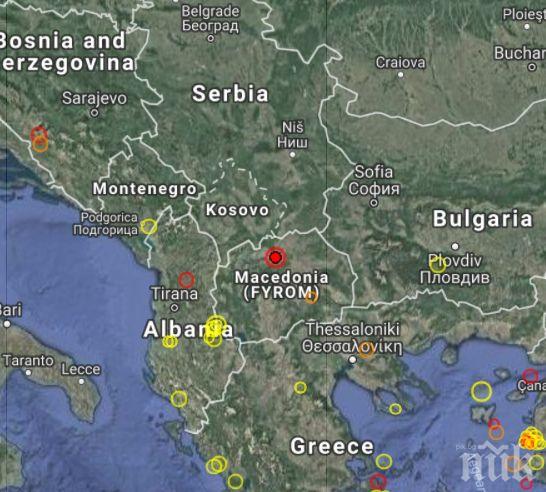 ИЗВЪНРЕДНО! Трус от 4,2 по Рихтер разбуди Скопие 