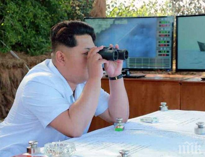 Ким Чен Ун лично наблюдавал изстрелването на новата балистична ракета