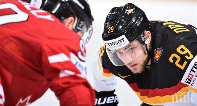 Германия спечели място на 1/4-финалите с драматична победа над Латвия, натресе се на Канада