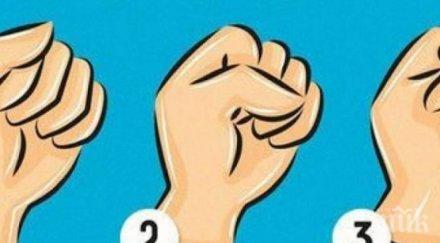 поразително точно характерът личи ръцете юмрукът издава