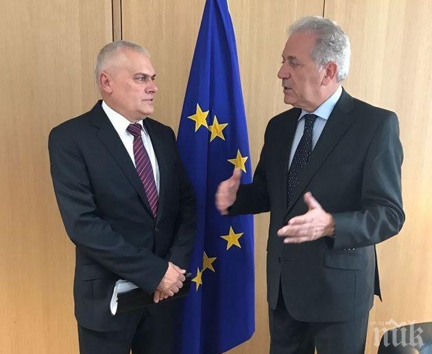 Вътрешният министър Радев договори получаването на 160-те млн. евро от Европа за миграцията, които Борисов осигури
