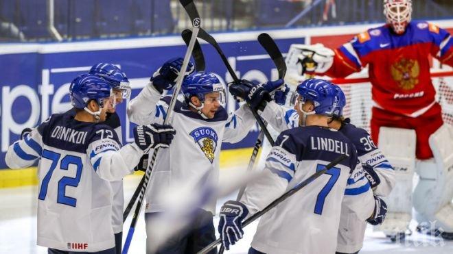 Финландия изхвърли САЩ от Световното по хокей