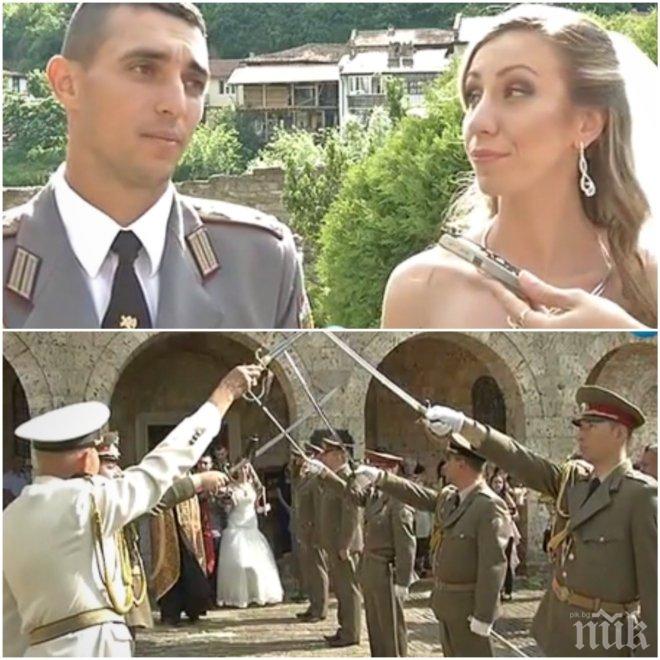 СВАТБА: Офицер се венча за любимата си като по времето на Стамболов