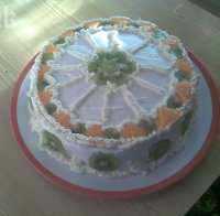 Торта с киви и портокал