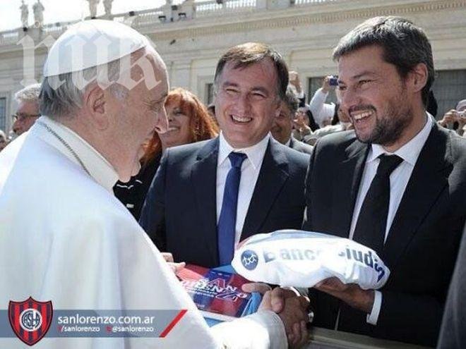 Папата прие във Ватикана любимия си тим Сан Лоренсо