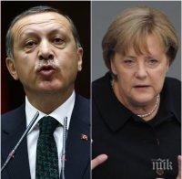 Меркел се надява на среща на четири очи с Ердоган в Брюксел