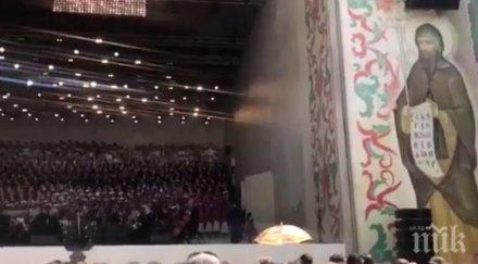 грандиозно червеният площад москва запя върви народе възродени видео