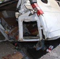 Млад шофьор се обърна с бус между Хасково и Димитровград